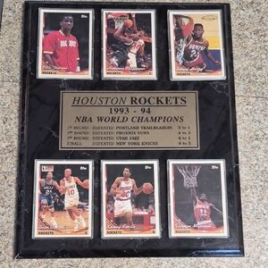 Houston Rockets NBA Champions Plaque